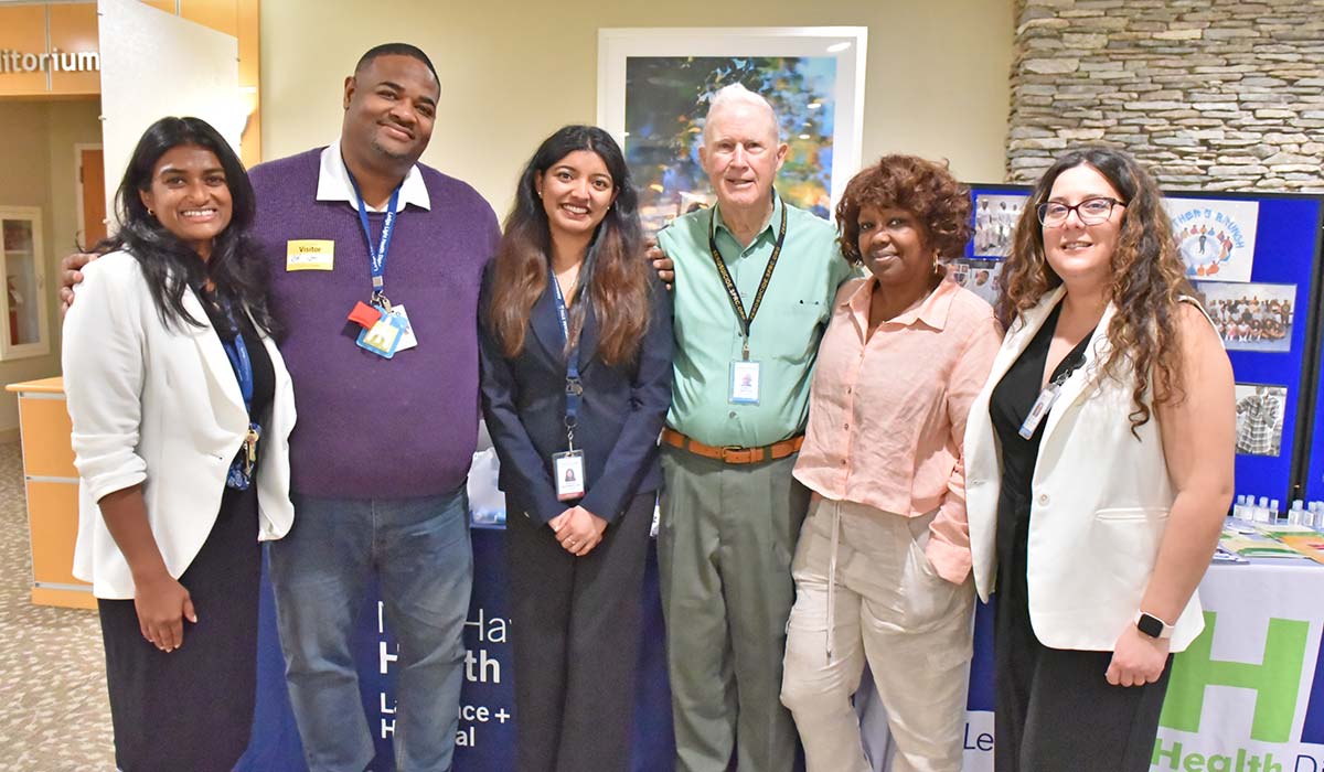 Speakers at a recent mental health seminar at L+M 