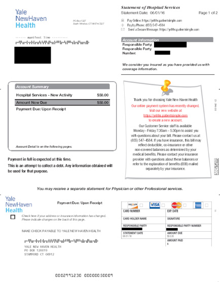 sample monthly statement summary